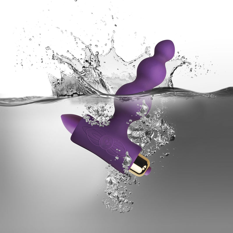 T-Shaped Base Petite Backcourt Vibrator - Purple 