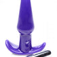 Pointed vibrating butt plug - purple