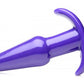 Pointed vibrating butt plug - purple