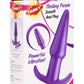 Pointed vibrating butt plug - purple