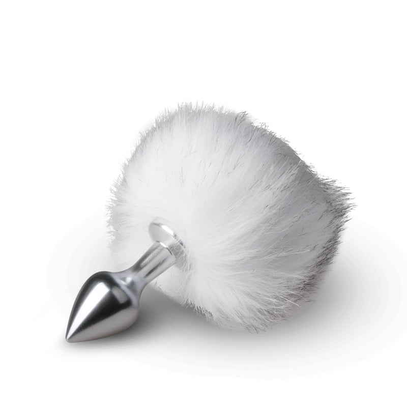 Aluminum alloy smooth rabbit tail anal plug