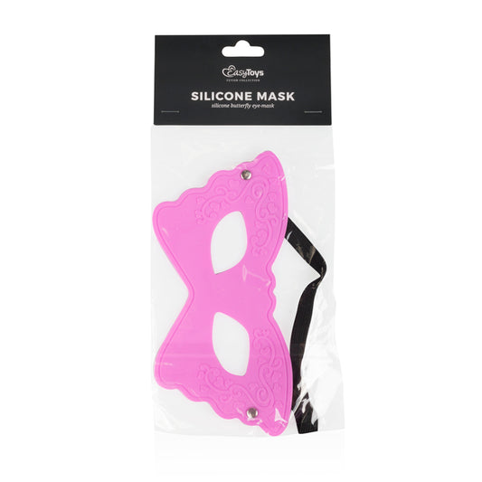 Silicone pink face mask (elastic headband) 