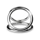 Stainless steel three-way ball ring