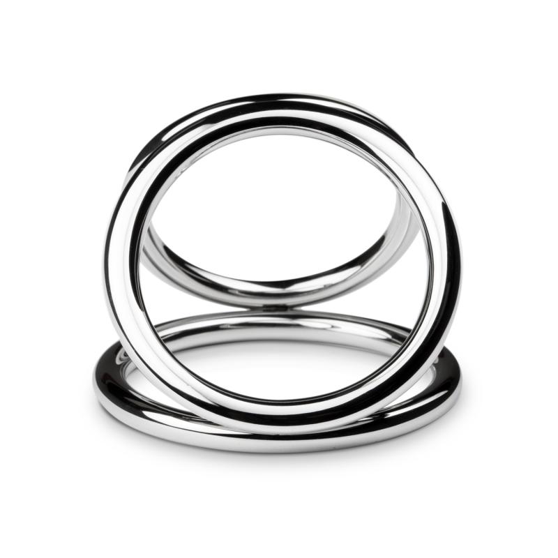 Stainless steel three-way ball ring