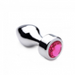 Aluminum alloy pink crystal rear plug 