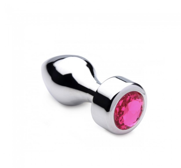 Aluminum alloy pink crystal rear plug 