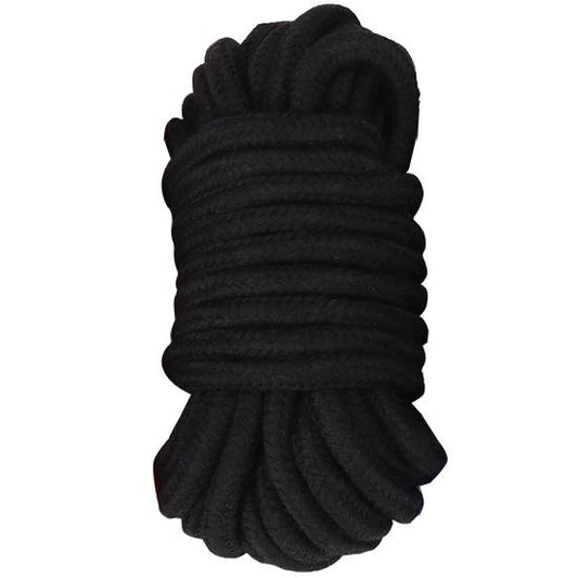 Bundling cotton rope 10 meters - black